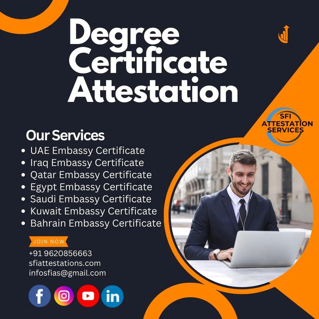 Degree Certificate Attestation in Bangalore
